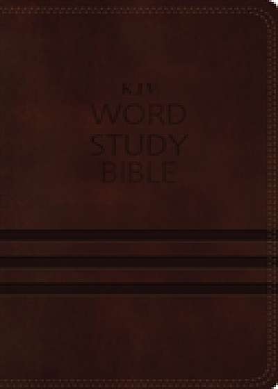 KJV, Word Study Bible, Imitation Leather, Brown, Red Letter Edition