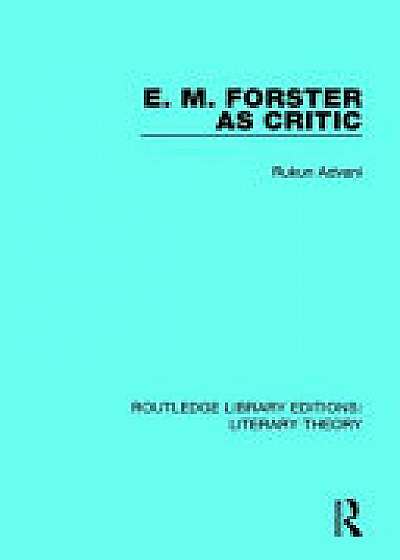 Coperta cărții E. M. Forster as Critic