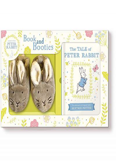 Tale of Peter Rabbit - Book and First Booties Gift Set