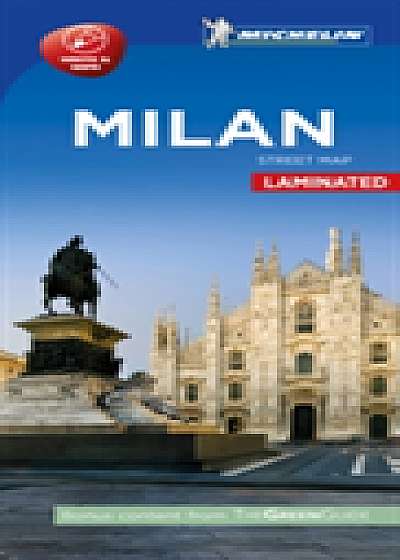 Milan City Map Laminated