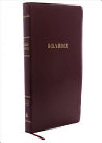 KJV, Reference Bible, Giant Print, Leather-Look, Burgundy, Red Letter Edition, Comfort Print