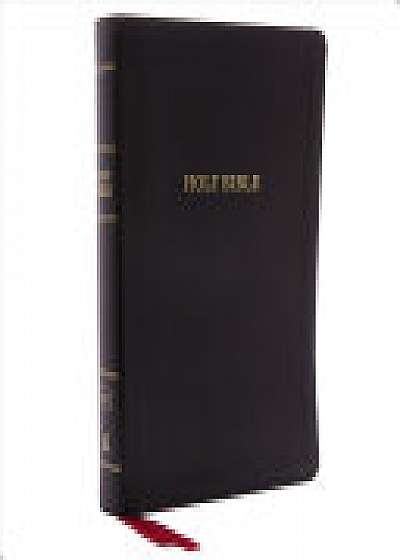 KJV, Deluxe Reference Bible, Giant Print, Imitation Leather, Black, Red Letter Edition, Comfort Print