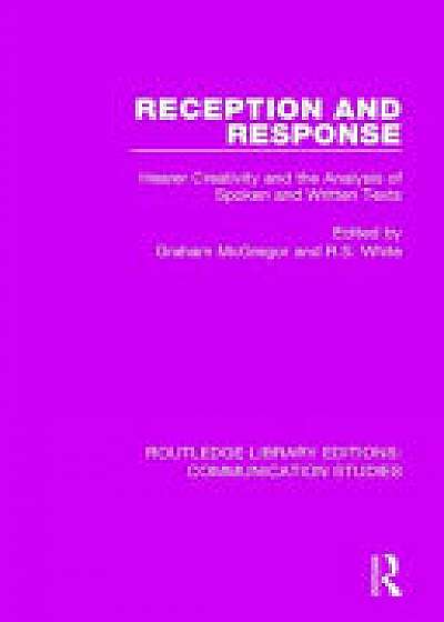 Coperta cărții RECEPTION AND RESPONSE RLE COMMUN