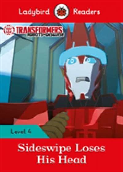 Coperta cărții Transformers: Sideswipe Loses His Head - Ladybird Readers Level 4