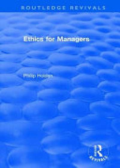Coperta cărții Ethics for Managers