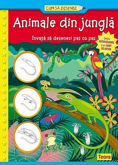 Coperta cărții Cum sa desenez, Animale din jungla