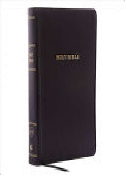 KJV, Reference Bible, Personal Size Giant Print, Bonded Leather, Black, Indexed, Red Letter Edition, Comfort Print