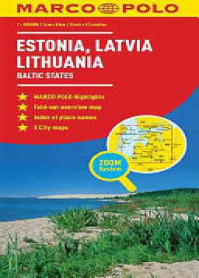 Estonia, Latvia, Lithuania Map