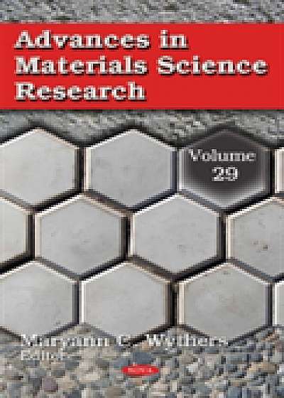 Coperta cărții Advances in Materials Science Research