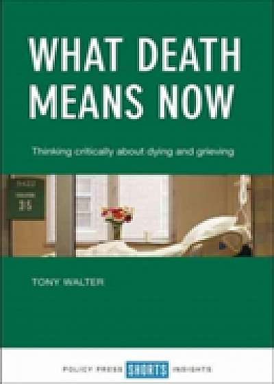 Coperta cărții What death means now