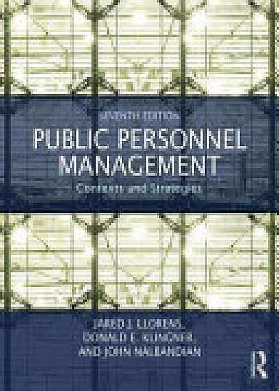 Coperta cărții Public Personnel Management