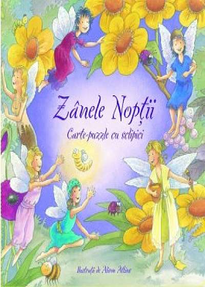 Zanele noptii - Carte-puzzle cu sclipici