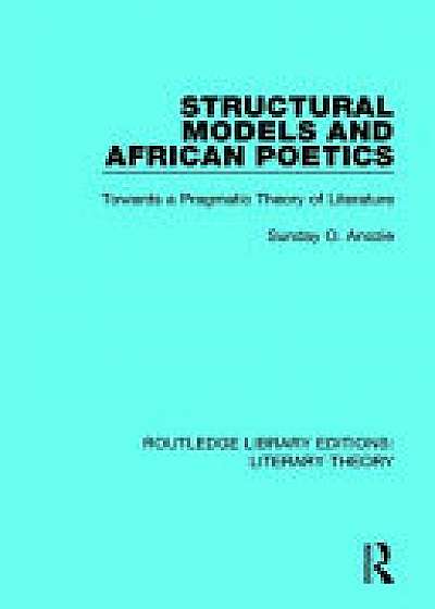 Coperta cărții Structural Models and African Poetics