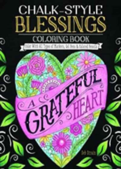 Chalk Style Blessings Coloring Book