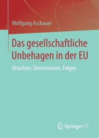 Coperta cărții Das Gesellschaftliche Unbehagen in Der Eu