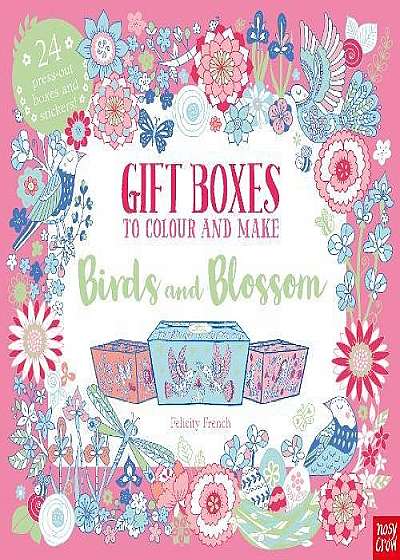 The Colouring Book of Beautiful Gift Boxes - Birds and Blossom