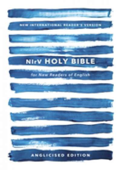 Coperta cărții NIRV, Holy Bible for New Readers of English, Anglicised Edition, Paperback, Blue