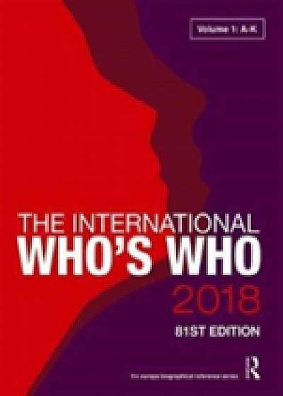 Coperta cărții The International Who's Who 2018