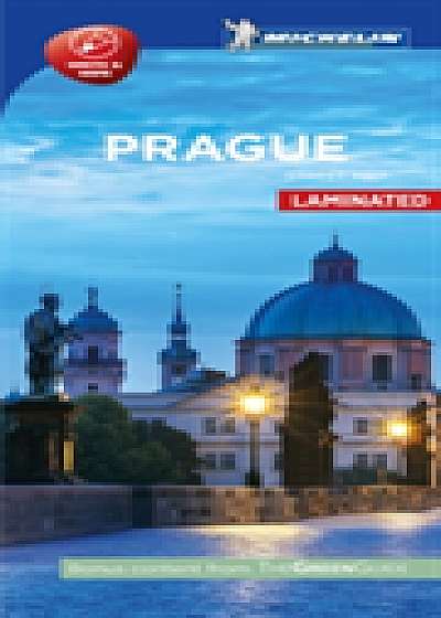 Prague City Map Laminated