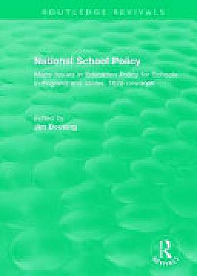 Coperta cărții National School Policy (1996)