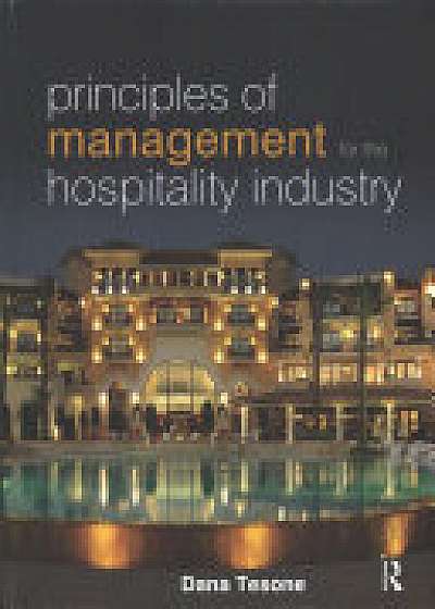 Coperta cărții Principles of Management for the Hospitality Industry