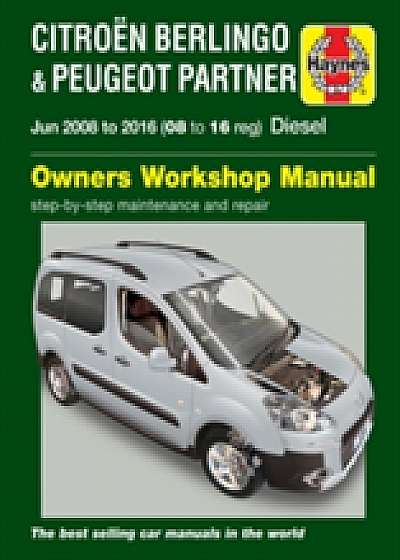 Citroen Berlingo & Peugeot Partner Diesel Owners Workshop Manual 2008-2016
