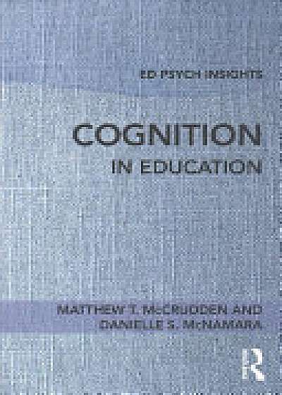 Coperta cărții Cognition in Education
