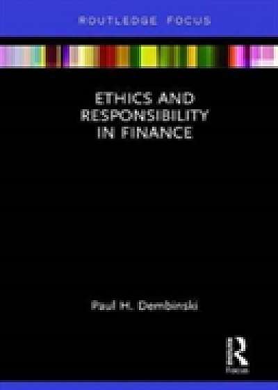 Coperta cărții Ethics and Responsibility in Finance