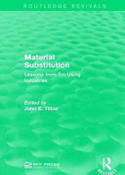 Coperta cărții Material Substitution