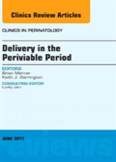 Coperta cărții Delivery in the Periviable Period, An Issue of Clinics in Perinatology de Brian Mercer