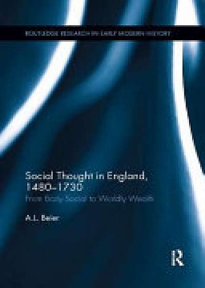 Coperta cărții Social Thought in England, 1480-1730