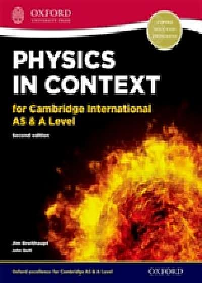 Physics in Context for Cambridge International AS & A Level Student Book