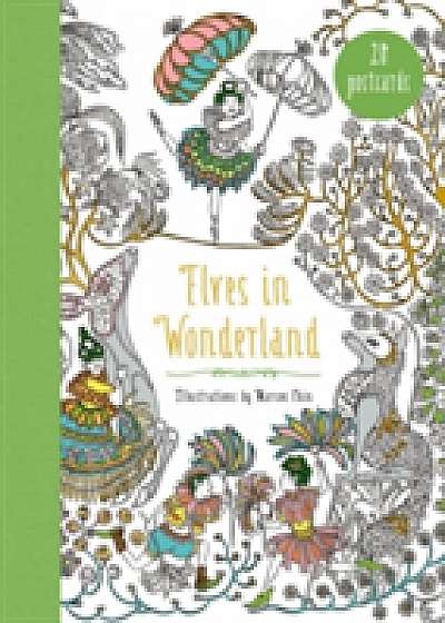 Coperta cărții Elves in Wonderland 20 Postcards