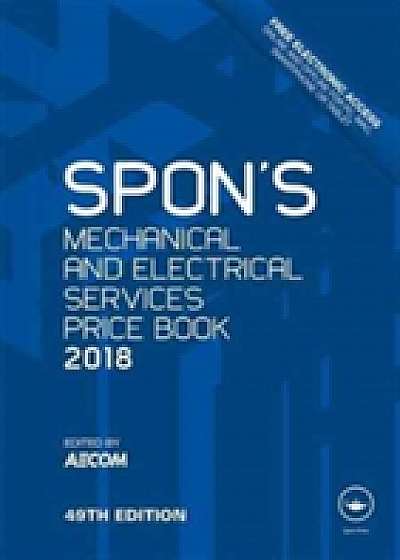 Coperta cărții Spon's Mechanical and Electrical Services Price Book 2018