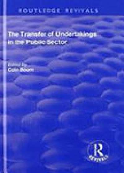 Coperta cărții The Transfer of Undertakings in the Public Sector
