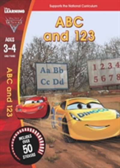 Coperta cărții Cars 3: ABC and 123 (Ages 3-4) de Scholastic