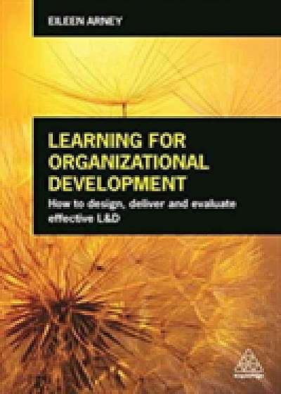 Coperta cărții Learning for Organizational Development de Eileen Arney