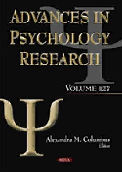 Coperta cărții Advances in Psychology Research