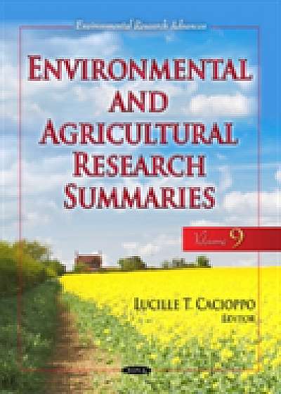 Coperta cărții Environmental & Agricultural Research Summaries (with Biographical Sketches)