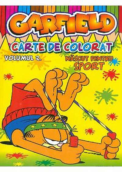 Garfield vol.2: Nascut pentru sport. Carte de colorat