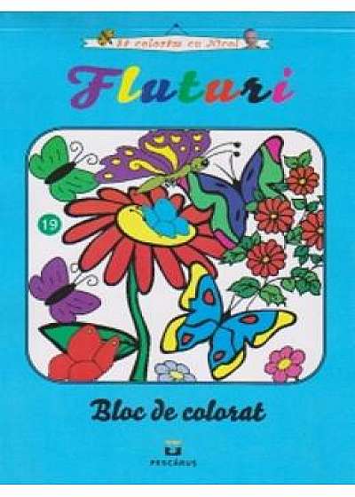 Fluturi - Bloc de colorat