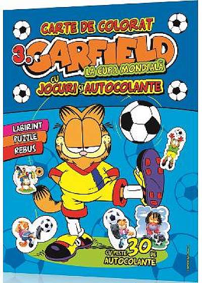 Garfield vol.3: Carte de colorat cu jocuri distractive