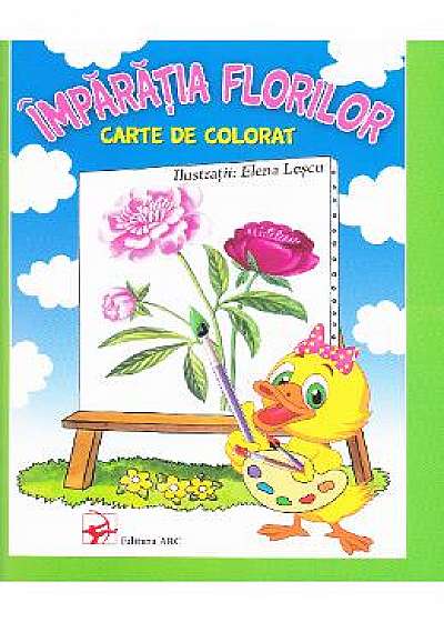 Coperta cărții Imparatia Florilor. Carte de colorat - Elena Lescu de Elena Lescu