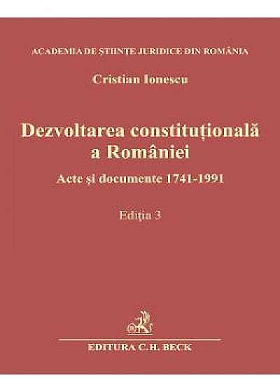 Dezvoltarea constitutionala a Romaniei - Cristian Ionescu
