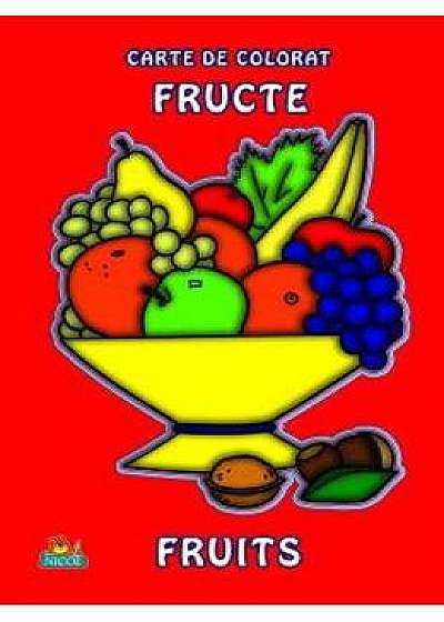 Fructe A4 - Carte de colorat