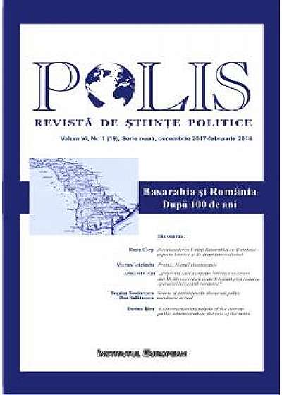 Polis Vol.6 Nr.1(19) Serie noua Decembrie 2017-Februarie 2018 Revista de Stiinte Politice