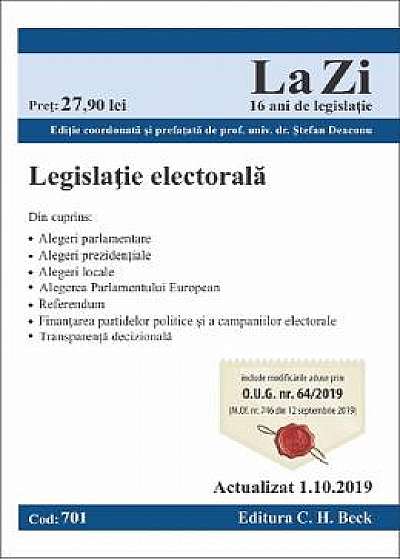 Legislatie electorala act. 1.10.2019