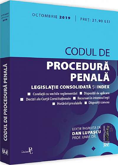 Codul de procedură penală (octombrie 2019)