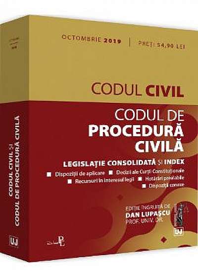 Codul civil. Codul de procedura civila. Octombrie 2019