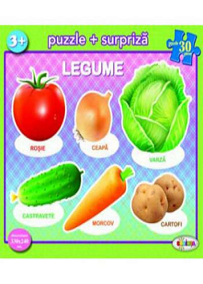 Coperta cărții Puzzle - Legume (30 piese)/***
